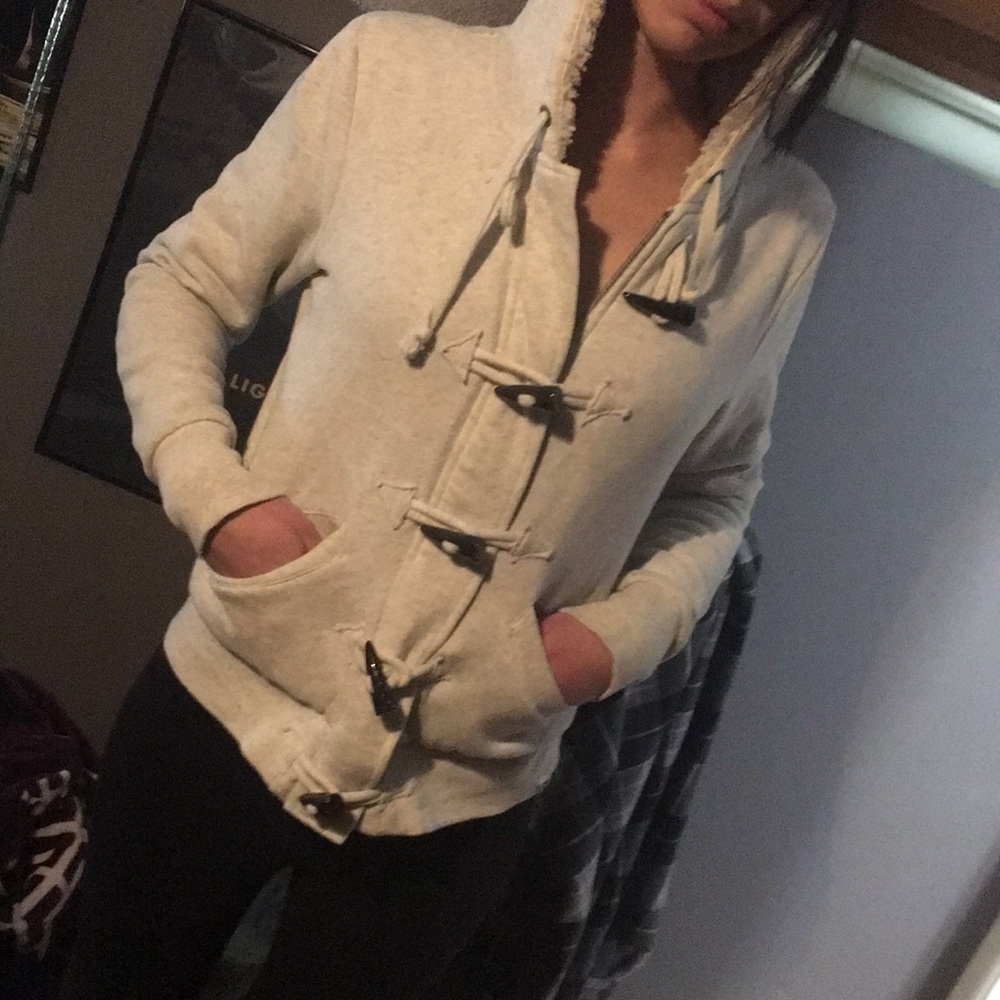 Roxy faux fur lined zip up hoody